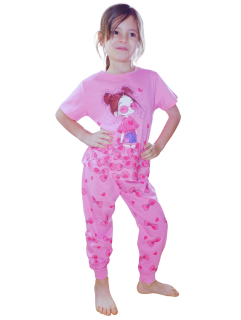 Dívčí pyžamo Kugo MP5880 růžové